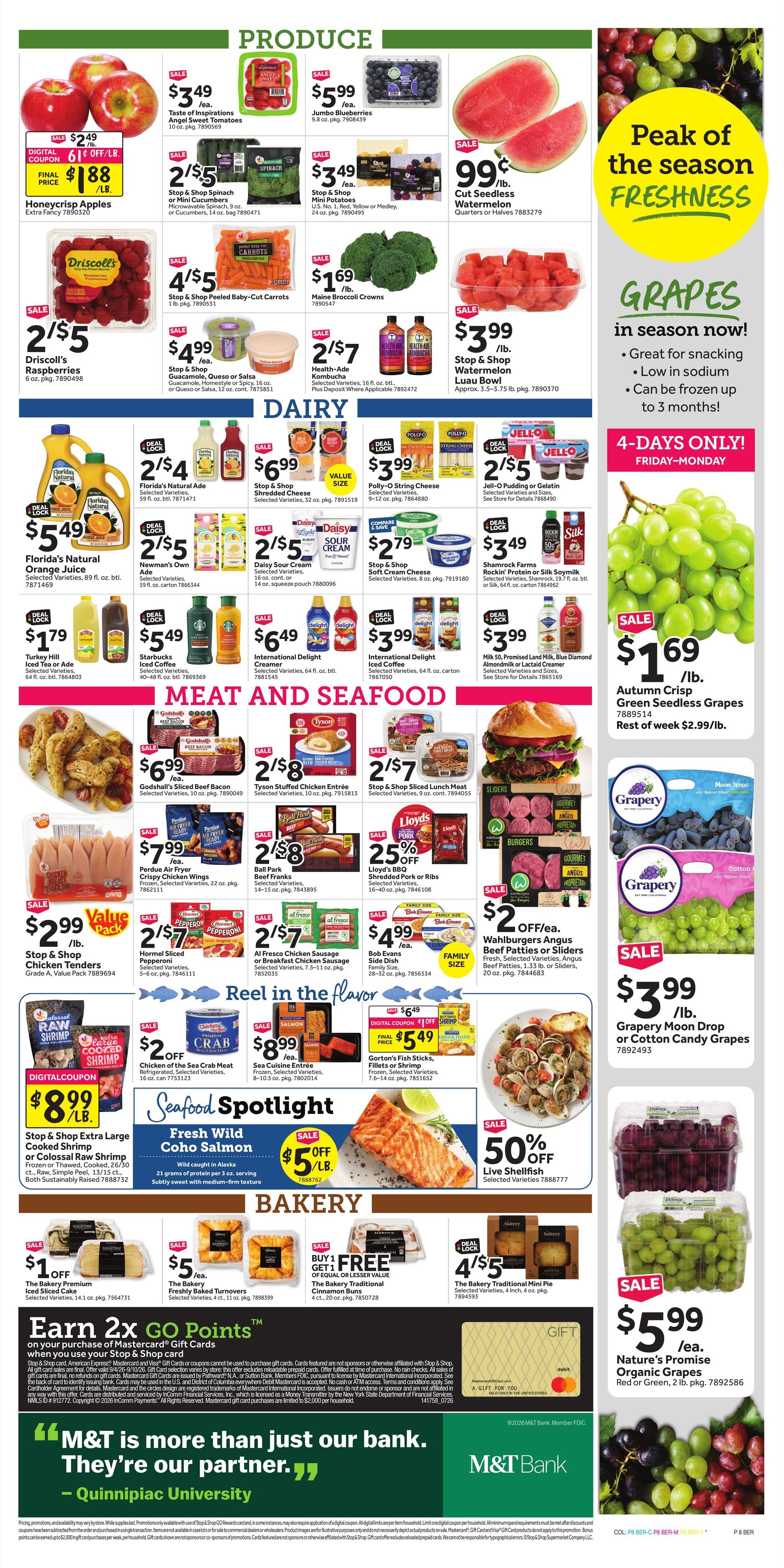 Stop & Shop (Hartford Area, CT) Weekly Ad September 4 - 10, 2026