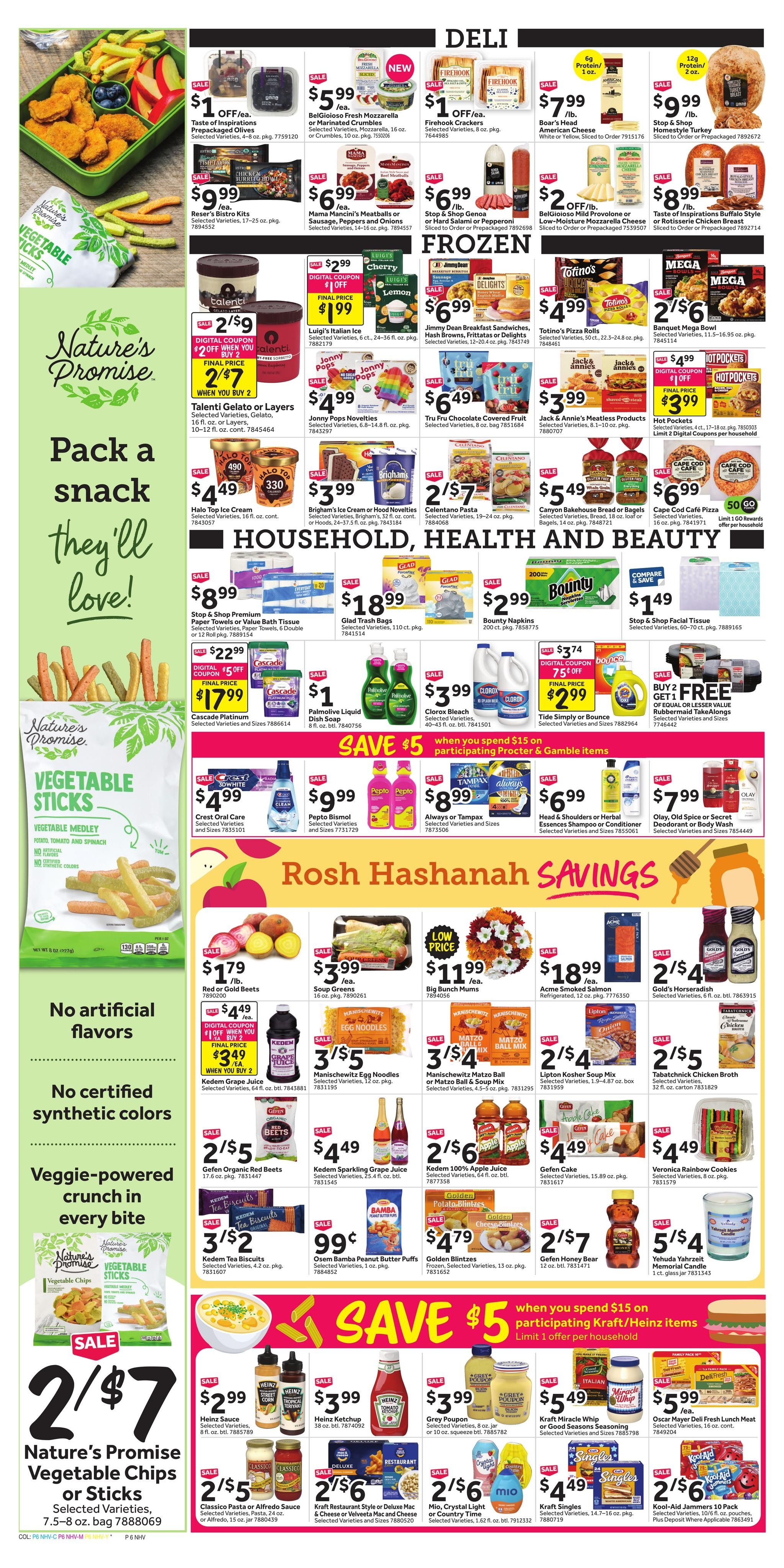 Stop & Shop (Waterbury Area, CT) Weekly Ad September 4 - 10, 2026