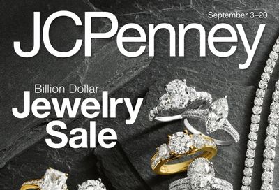 JCPenney Billion Dollar Jewelry Sale Weekly Ad September 3 - 20, 2026