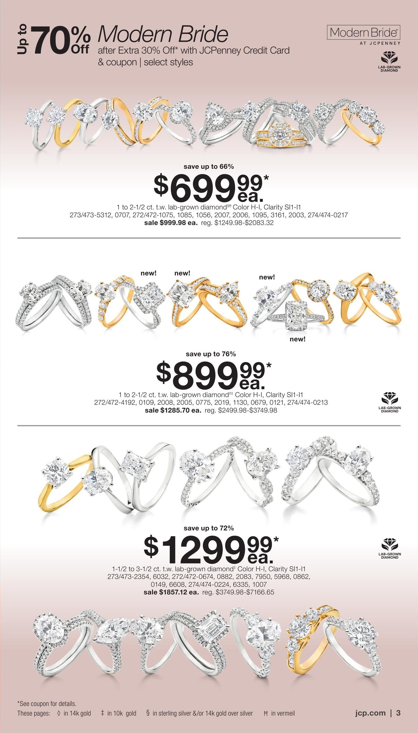 JCPenney Billion Dollar Jewelry Sale Weekly Ad September 3 - 20, 2026