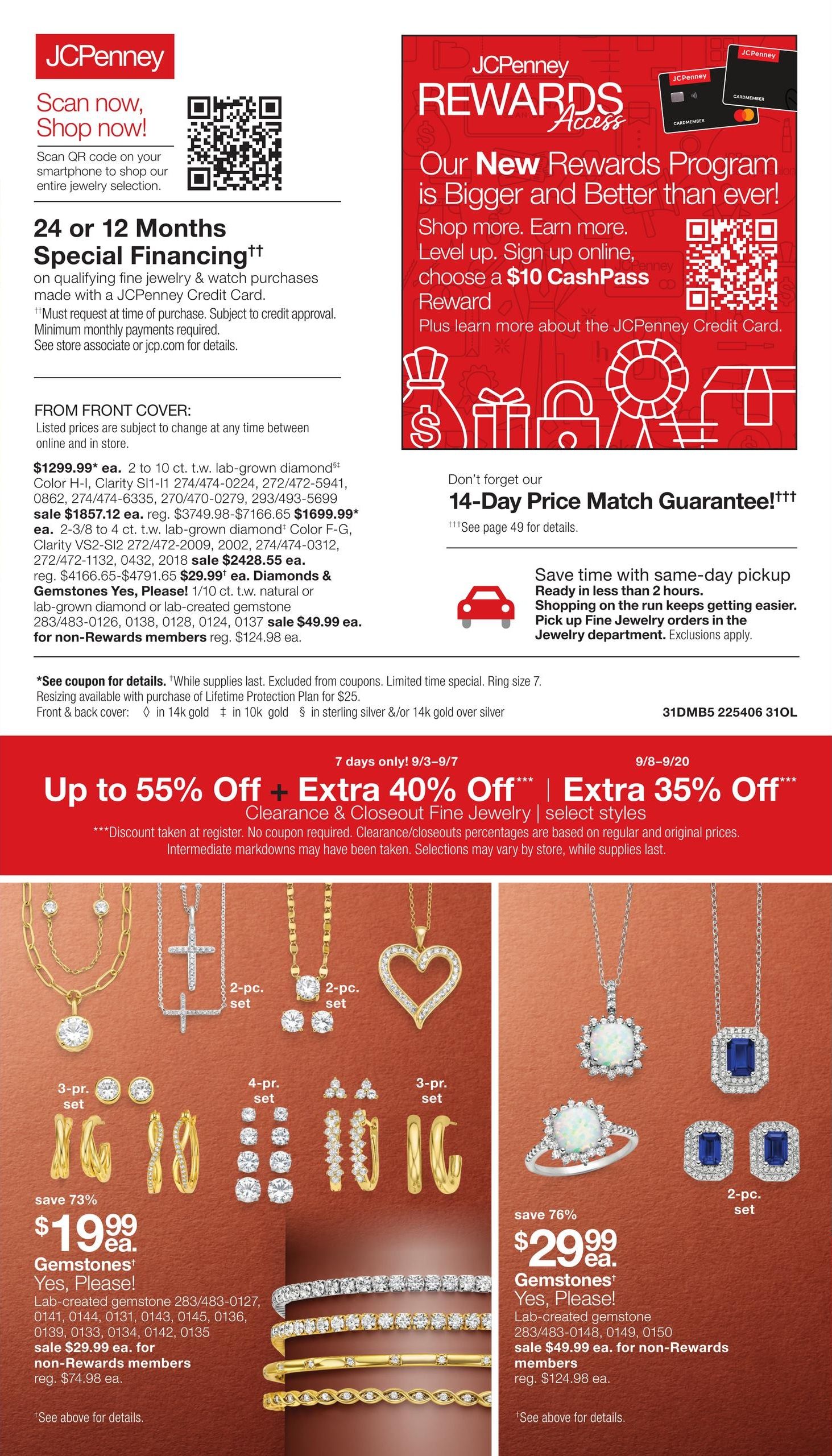 JCPenney Billion Dollar Jewelry Sale Weekly Ad September 3 - 20, 2026