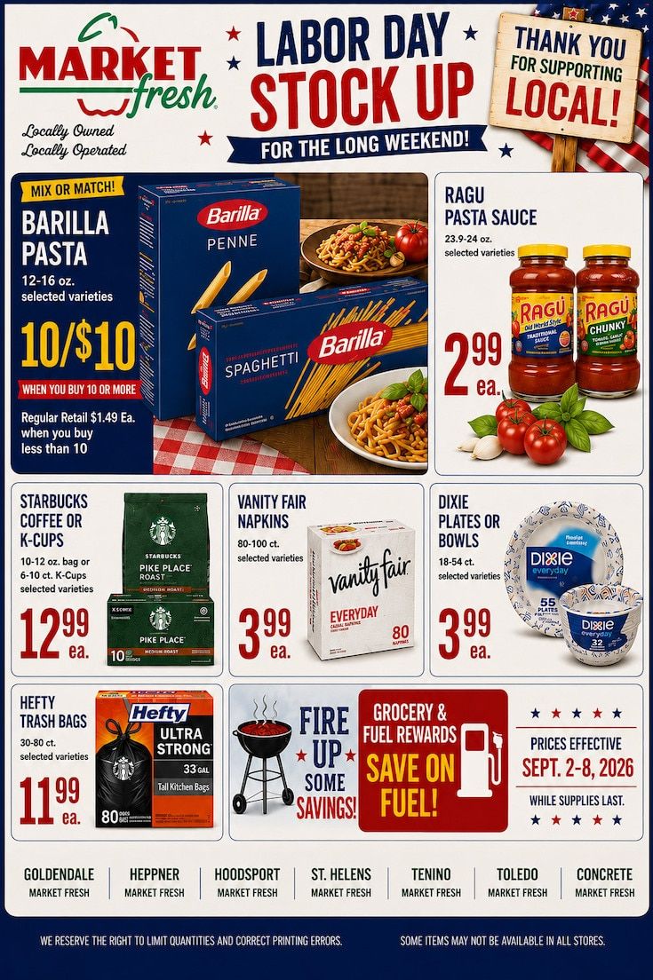 Concrete Market Fresh Weekly Ad September 2 - 8, 2026