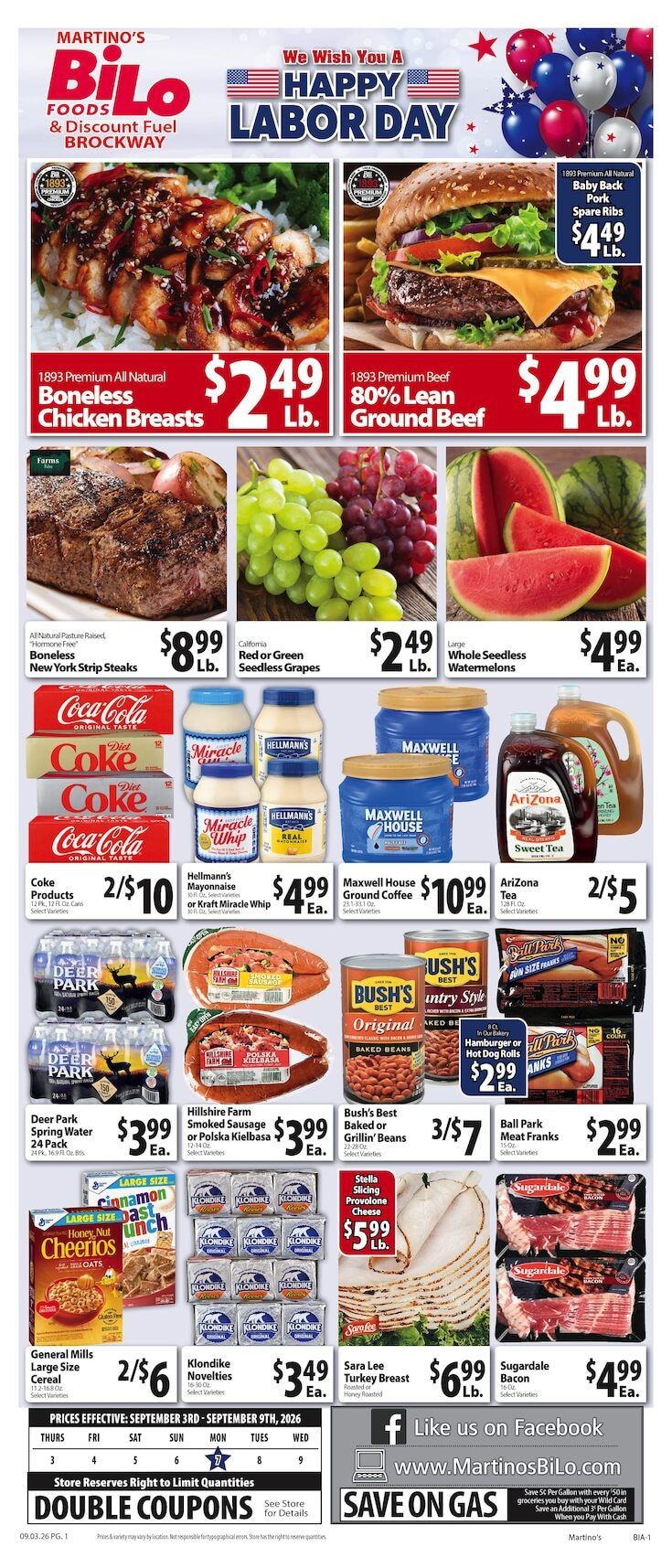 Martino's BI-LO Weekly Ad September 4 - 10, 2026