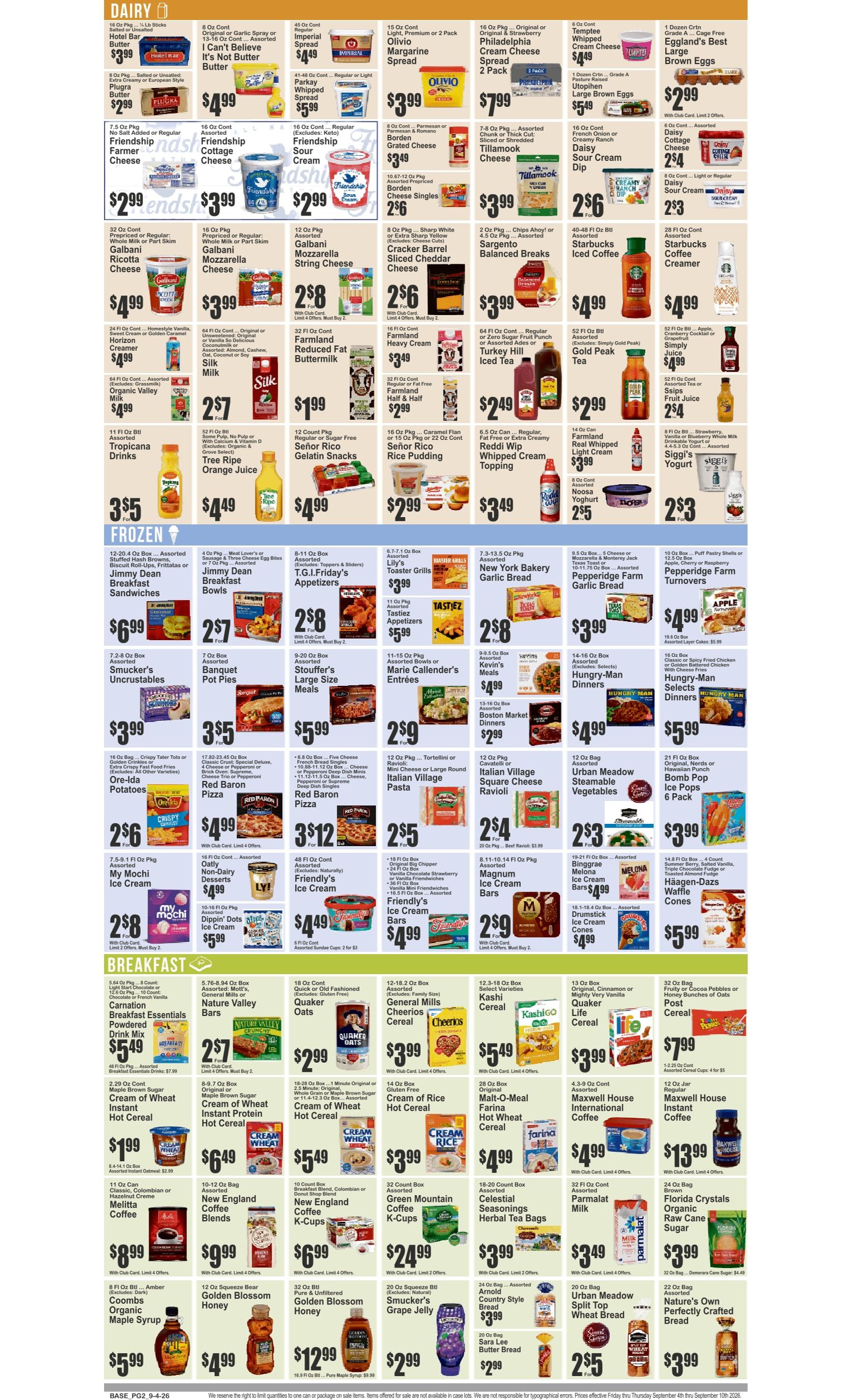 Windsor Farms Market (589 Prospect Ave., Brooklyn, NY) Key Food 09/04 - 09/10 Preview Weekly Ad September 4 - 10, 2026