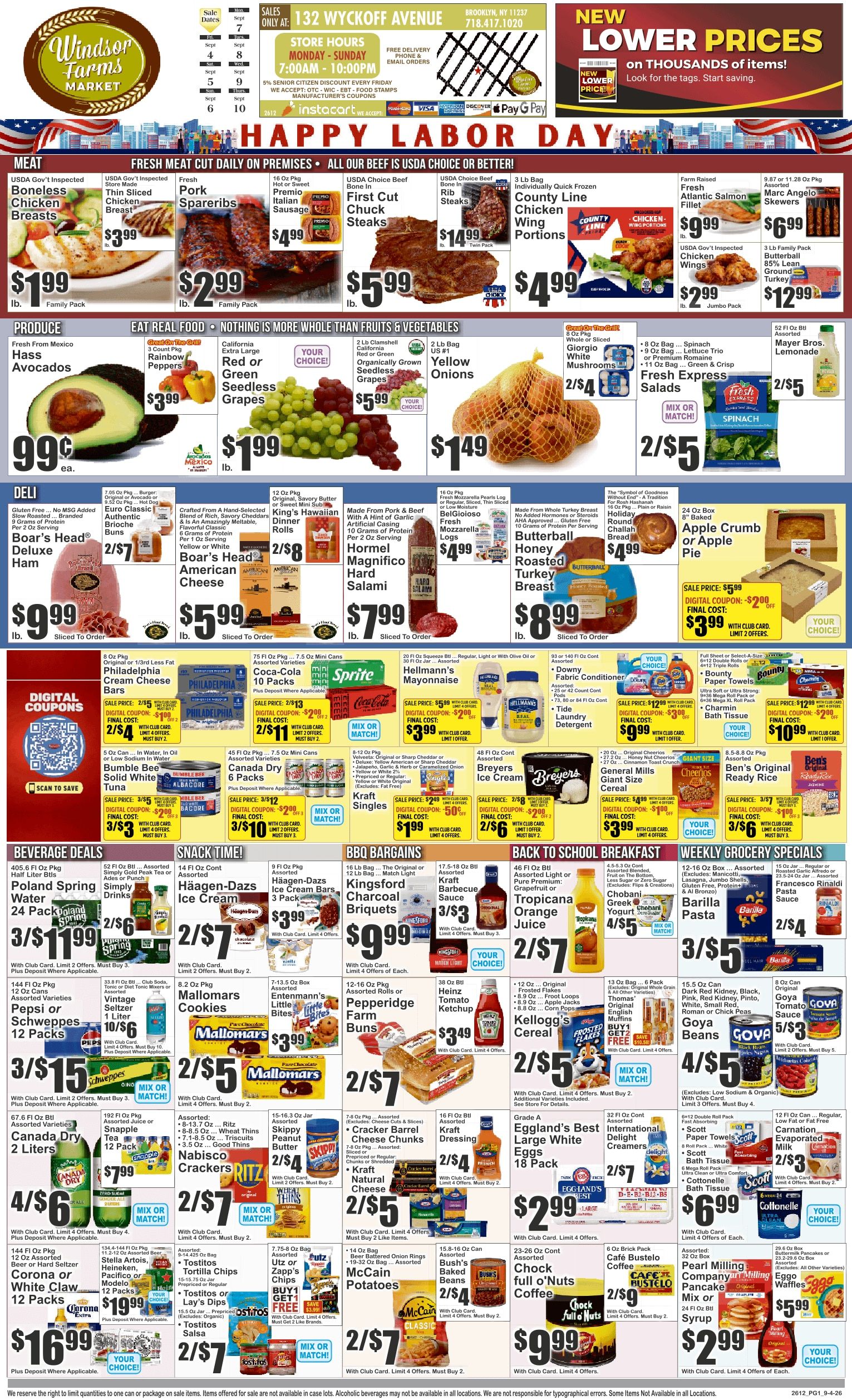 Windsor Farms Market (132 Wyckoff Avenue, Brooklyn, NY) Key Food 09/04 - 09/10 Preview Weekly Ad September 4 - 10, 2026