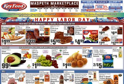 Maspeth Marketplace (6617 Grand Avenue, Maspeth, NY) Key Food 09/04 - 09/10 Preview Weekly Ad September 4 - 10, 2026