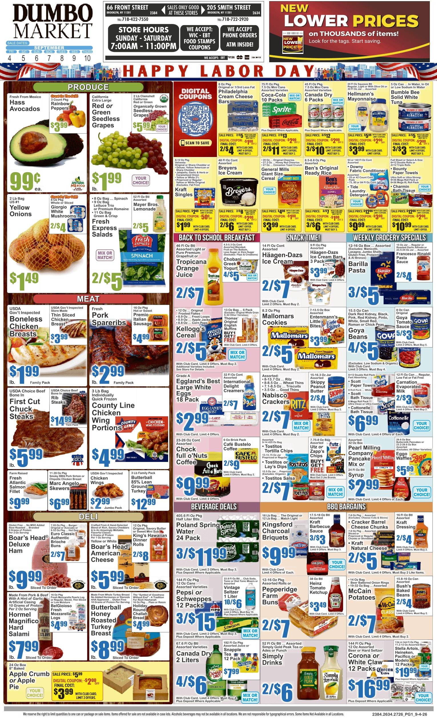 Dumbo Market Key Food 09/04 - 09/10 Preview Weekly Ad September 4 - 10, 2026