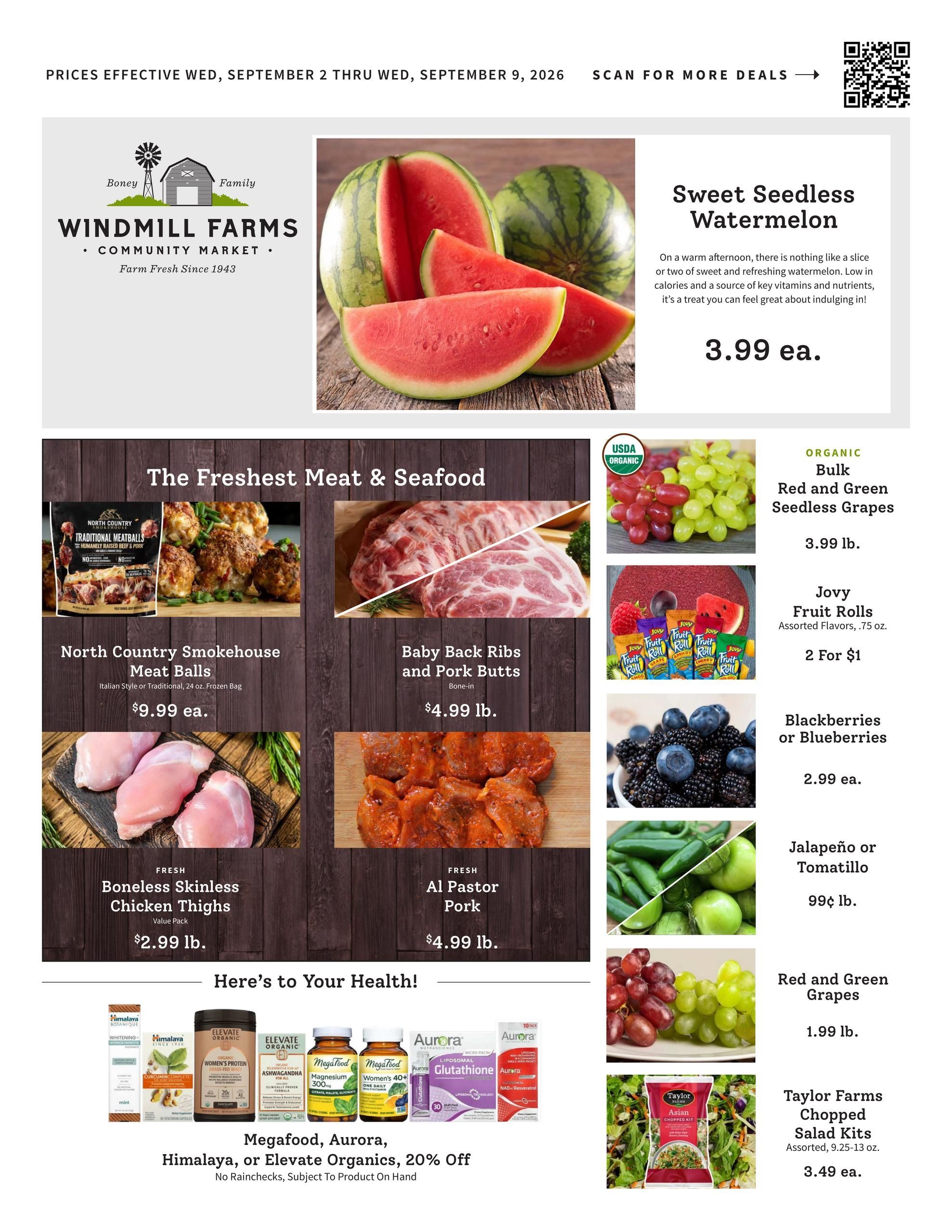 Windmill Farms Weekly Ad September 2 - 9, 2026