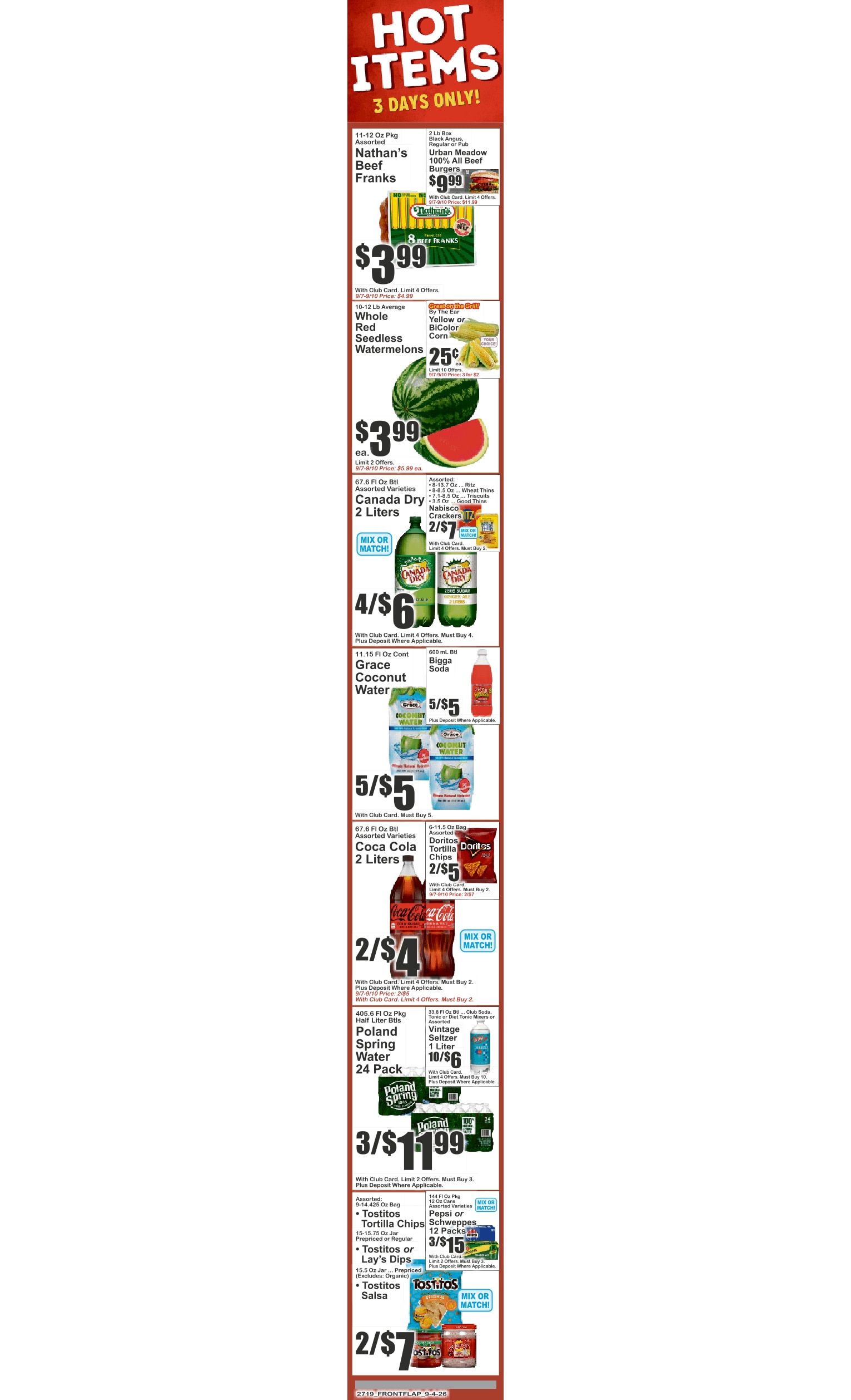 Food World Supermarket (4209 Avenue D, Brooklyn, NY) Key Food 09/04 - 09/10 Preview Weekly Ad September 4 - 10, 2026