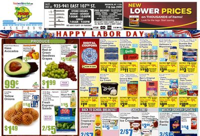 Food World Supermarket (935 East 107th Street, Brooklyn, NY) Key Food 09/04 - 09/10 Preview Weekly Ad September 4 - 10, 2026