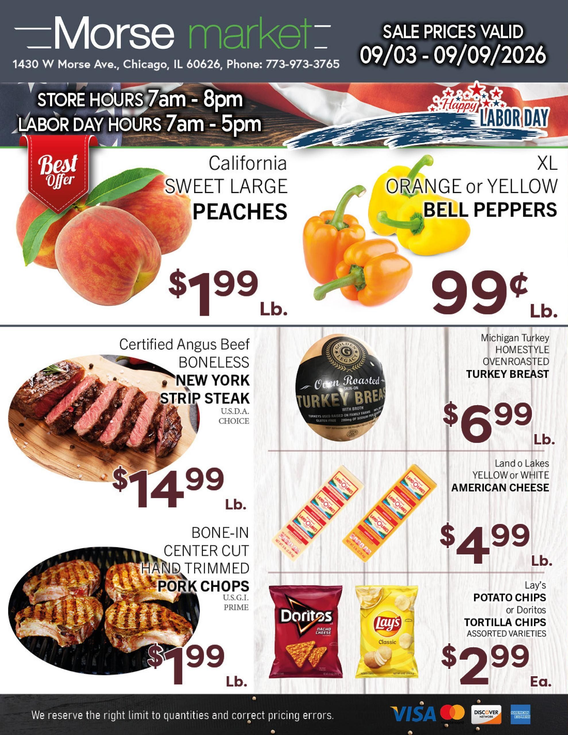 Morse Fresh Market Weekly Ad September 3 - 9, 2026