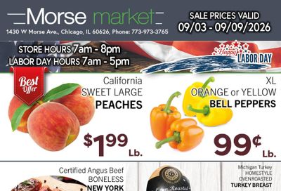 Morse Fresh Market Weekly Ad September 3 - 9, 2026
