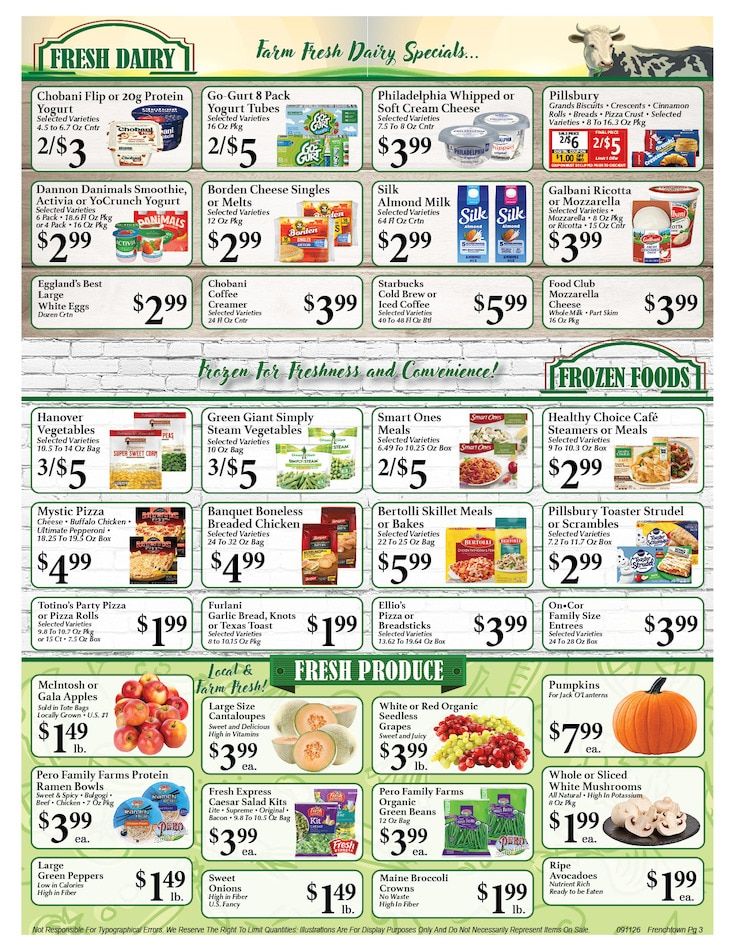 Frenchtown Market Weekly Ad September 11 - 17, 2026