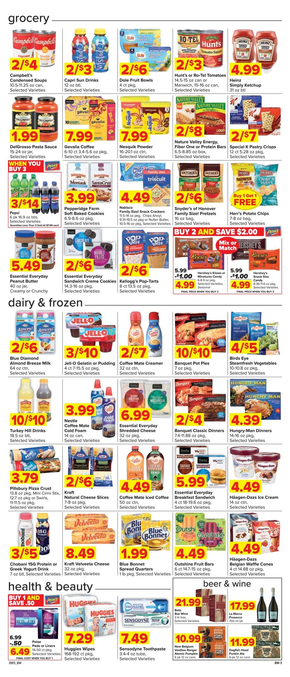 Shop 'n Save (East Liverpool Area, OH) Weekly Ad September 3 - 9, 2026