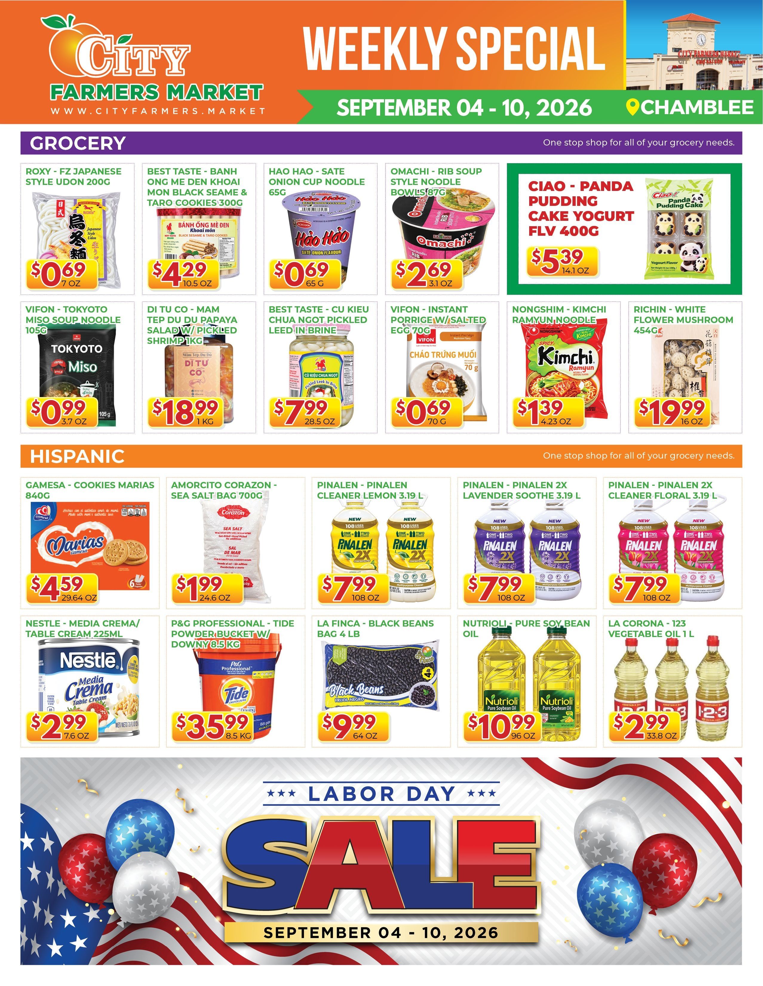 City Farmers Market (Chamblee, GA) Weekly Ad September 4 - 10, 2026