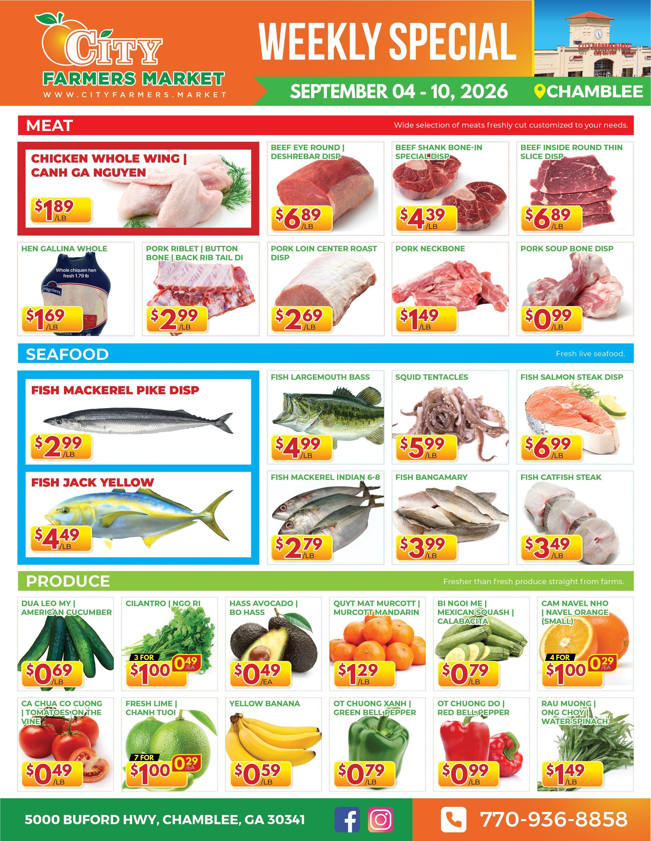 City Farmers Market (Chamblee, GA) Weekly Ad September 4 - 10, 2026