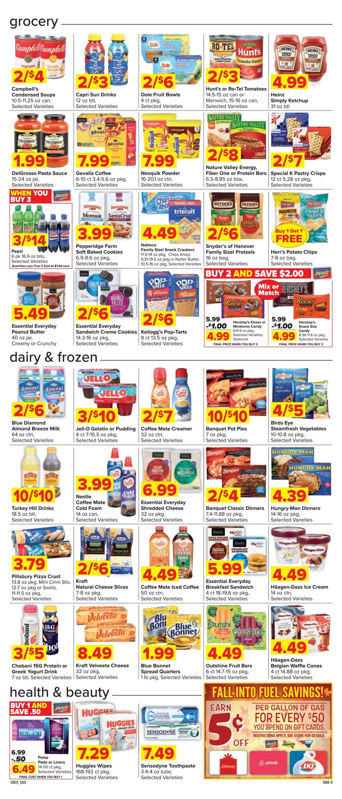 Shop 'n Save (Frostburg Area, MD) Weekly Ad September 3 - 9, 2026