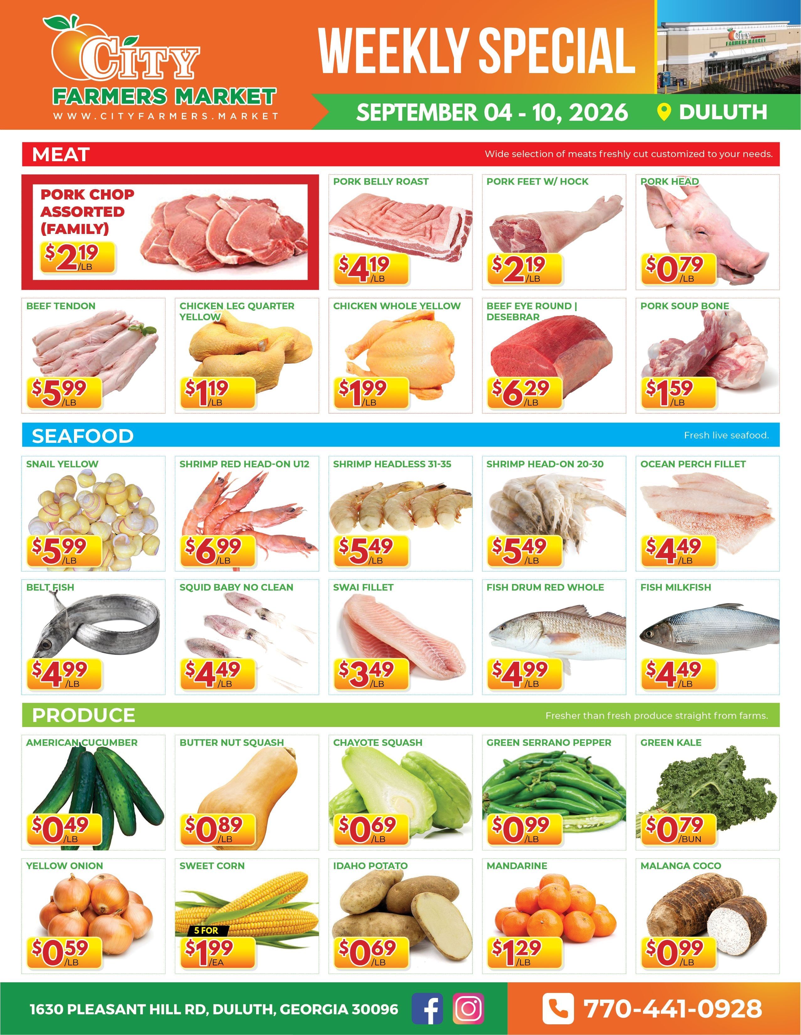 City Farmers Market (Duluth, GA) Weekly Ad September 4 - 10, 2026