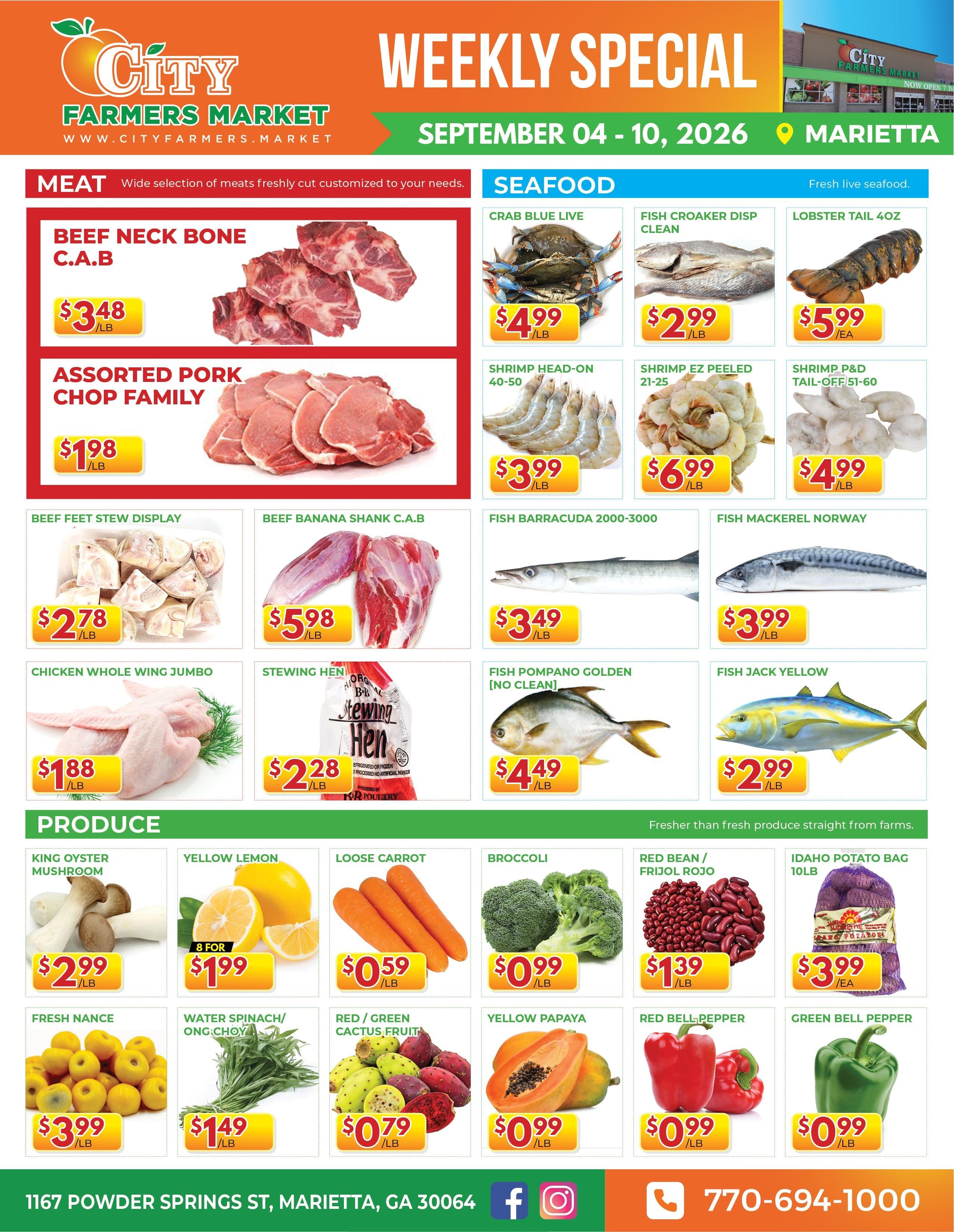 City Farmers Market (Marietta, GA) Weekly Ad September 4 - 10, 2026