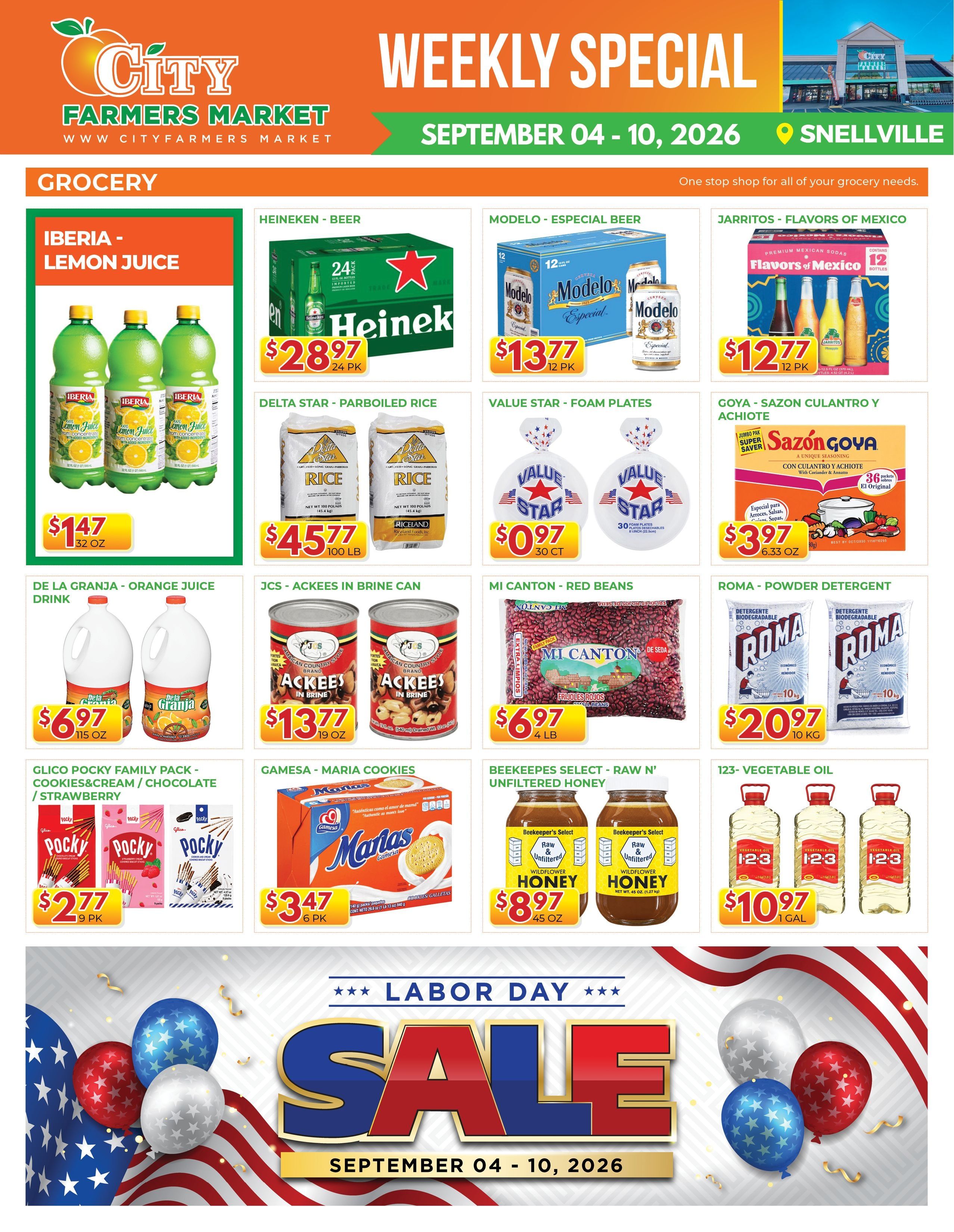 City Farmers Market (Snellville, GA) Weekly Ad September 4 - 10, 2026