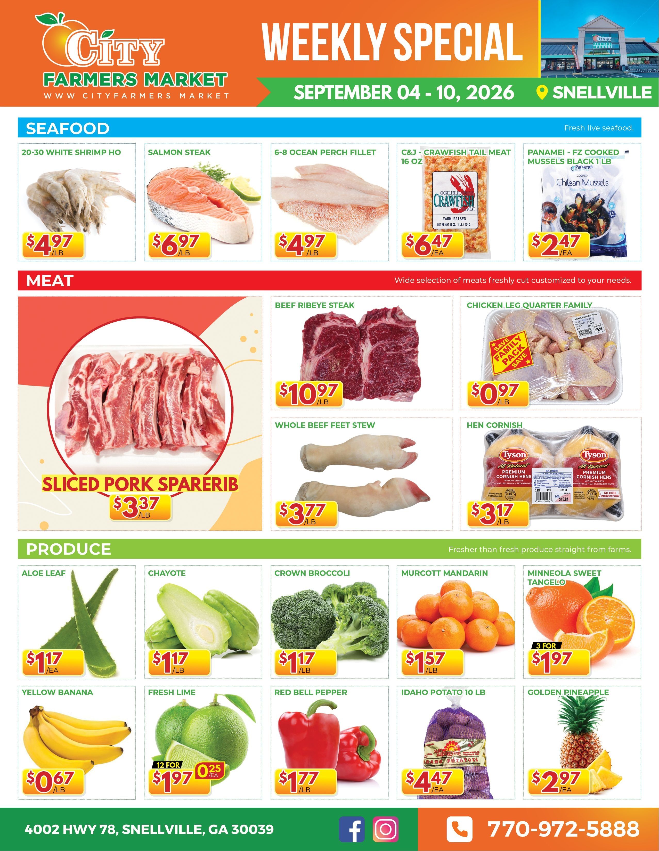 City Farmers Market (Snellville, GA) Weekly Ad September 4 - 10, 2026