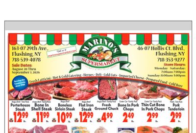 Marino's Supermarket Weekly Ad September 3 - 3, 2026