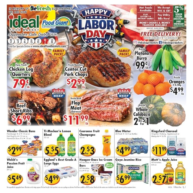 Ideal Food Basket (Miami, FL) Weekly Ad September 2 - 8, 2026