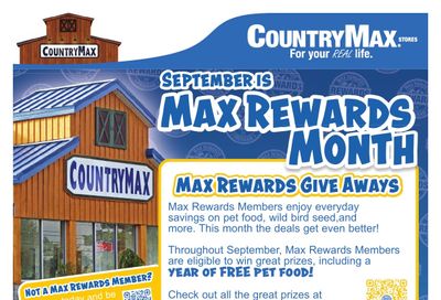 CountryMax Weekly Ad September 3 - 30, 2026