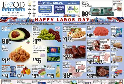 Food Universe (2424 Flatbush Ave., Brooklyn, NY) 09/04 - 09/10 Preview Weekly Ad September 4 - 10, 2026