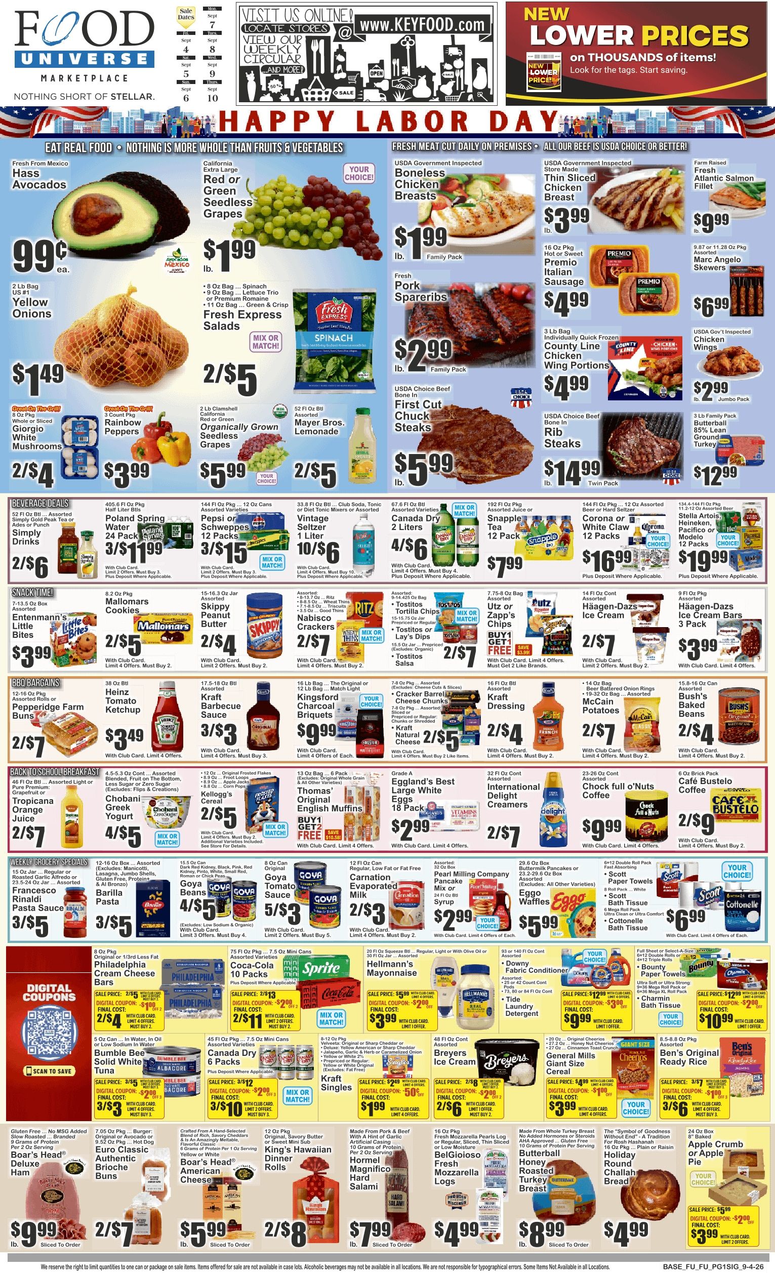 Food Universe (Forest Hills, NY) 09/04 - 09/10 Preview Weekly Ad September 4 - 10, 2026