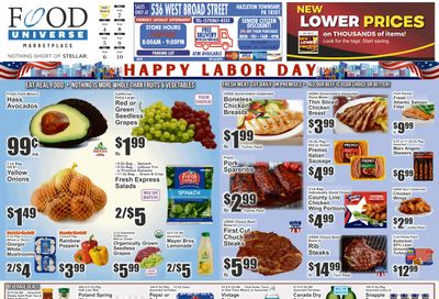 Food Universe (Hazleton, PA) 09/04 - 09/10 Preview Weekly Ad September 4 - 10, 2026