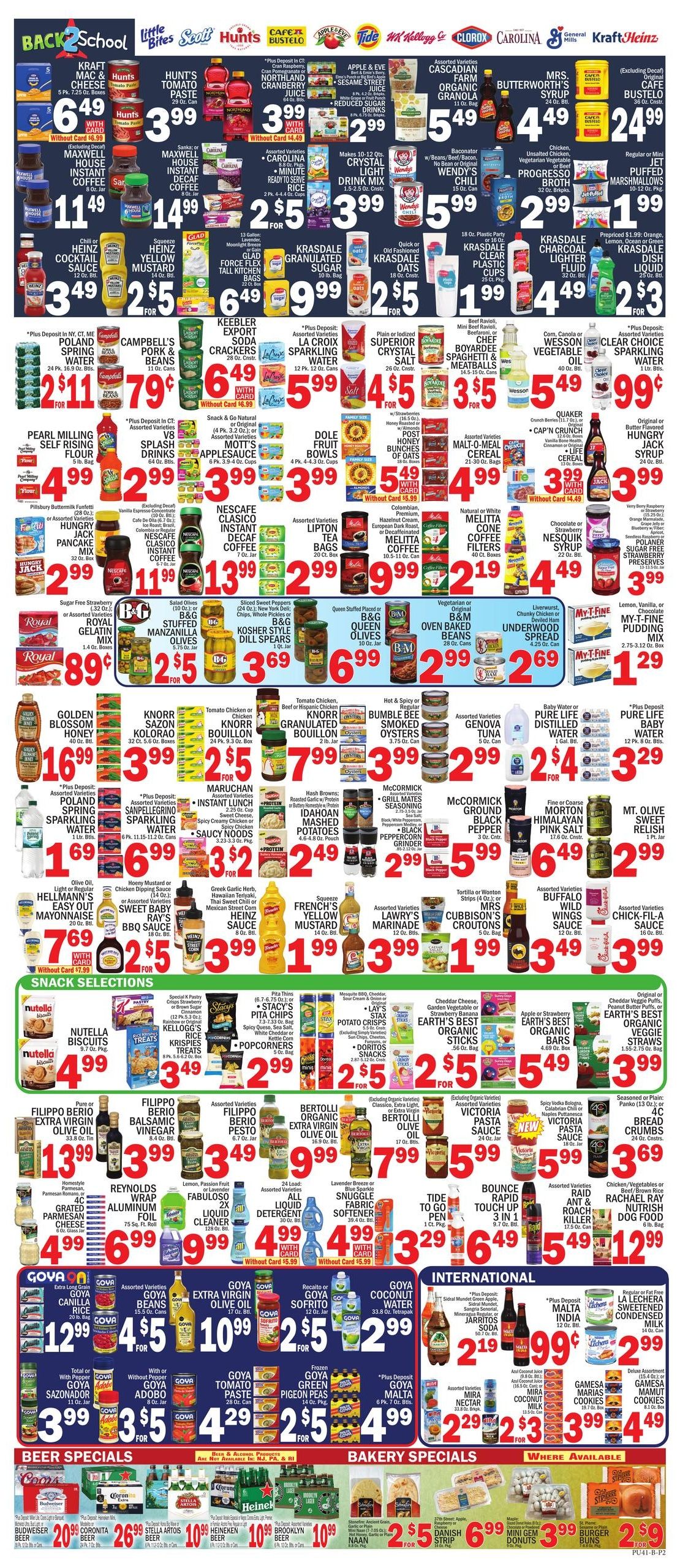 C Town (College Point Area, NY) Weekly Ad August 28 - September 3, 2026