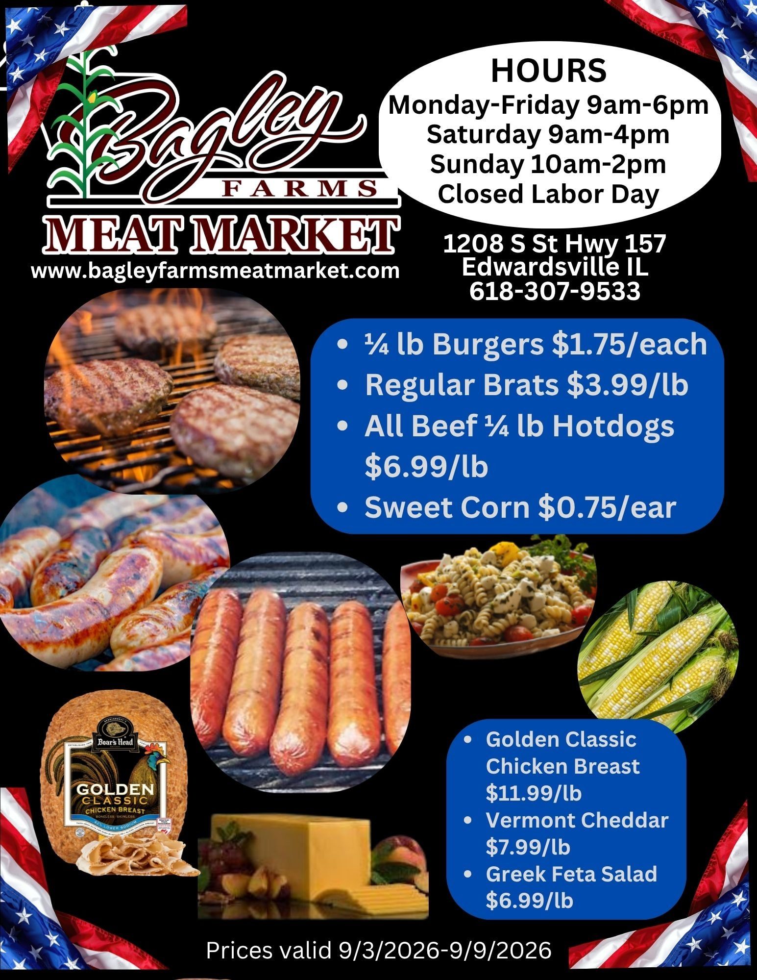 Bagley Farms Meat Market Weekly Ad September 3 - 9, 2026