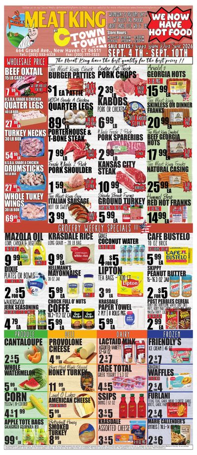C Town (New Haven Area, CT) Weekly Ad September 4 - 10, 2026