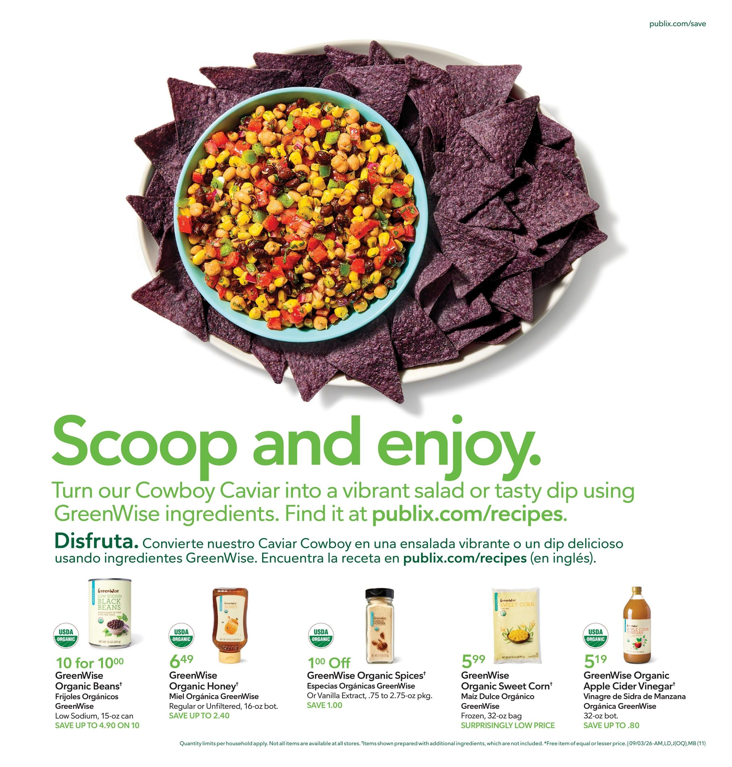 Publix (Callahan Area, FL) Anuncio Semanal Español Weekly Ad September 3 - 9, 2026
