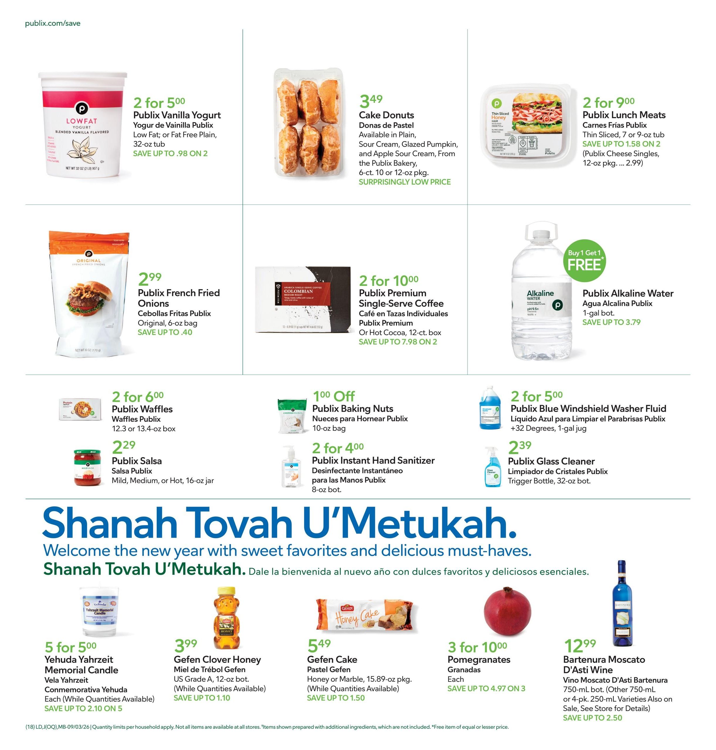 Publix (Callahan Area, FL) Anuncio Semanal Español Weekly Ad September 3 - 9, 2026