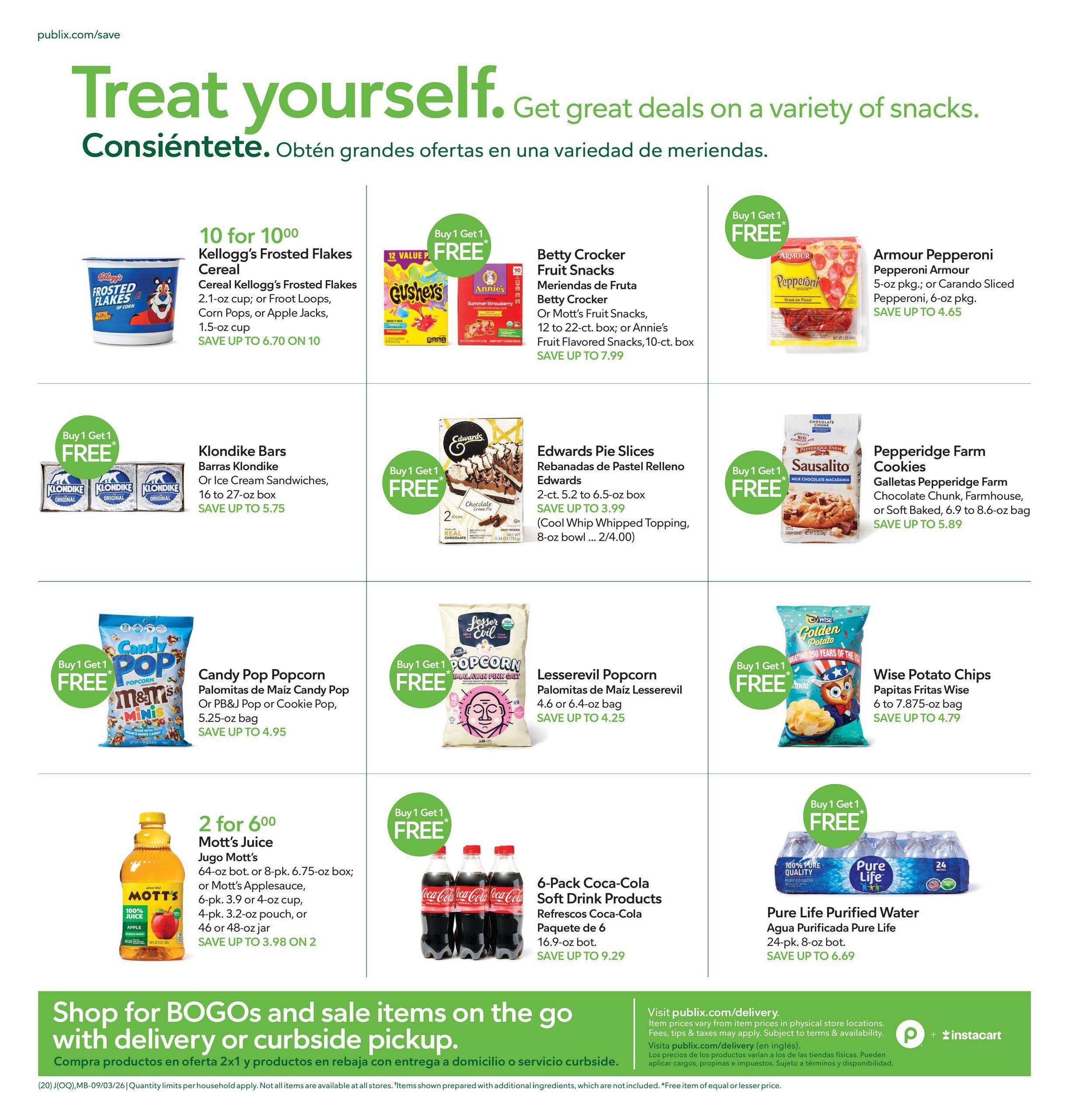 Publix (Jacksonville-Saint Augustine Area, FL) Anuncio Semanal Español Weekly Ad September 3 - 9, 2026