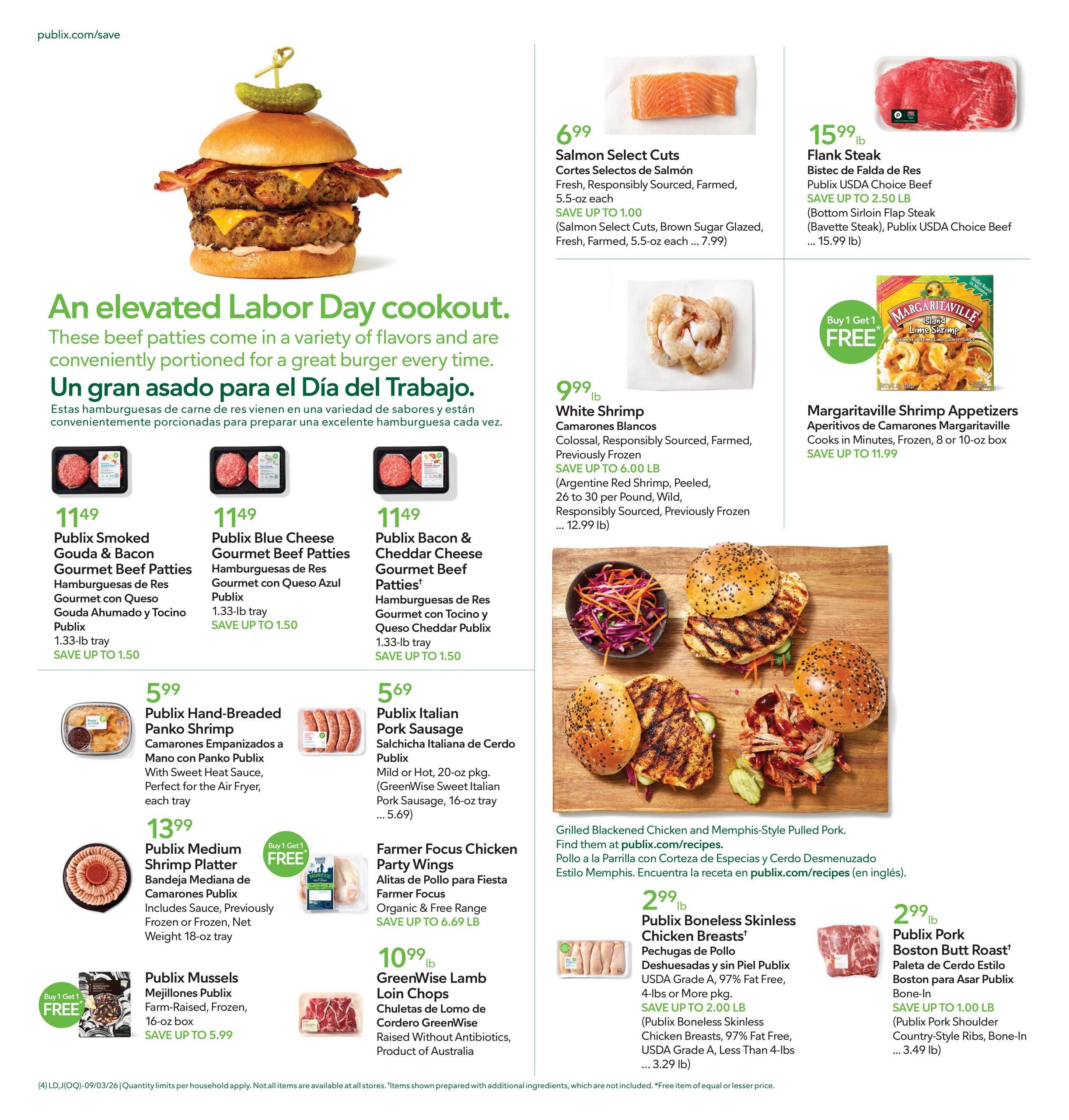 Publix (Callahan Area, FL) Anuncio Semanal Español Weekly Ad September 3 - 9, 2026