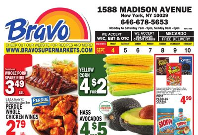 Bravo Supermarket (Edgewater Area, NJ) Weekly Ad September 4 - 10, 2026