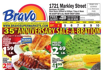 Bravo Supermarket (Valley Forge Area, PA) Weekly Ad September 4 - 10, 2026