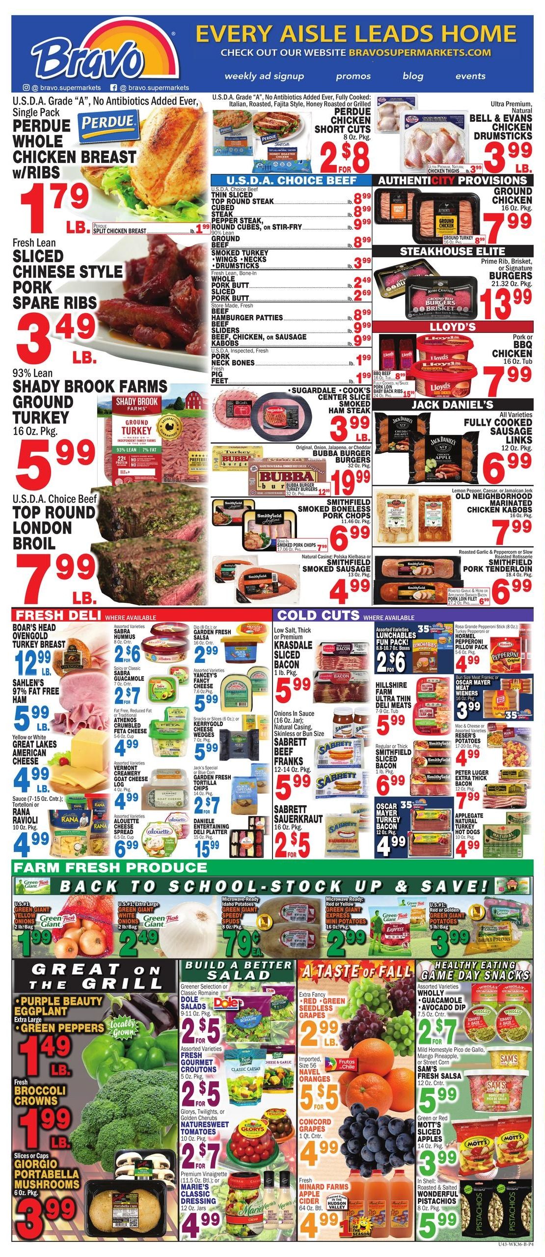 Bravo Supermarket (Valley Forge Area, PA) Weekly Ad September 4 - 10, 2026