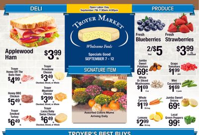 Troyer Country Market Weekly Ad September 7 - 12, 2026