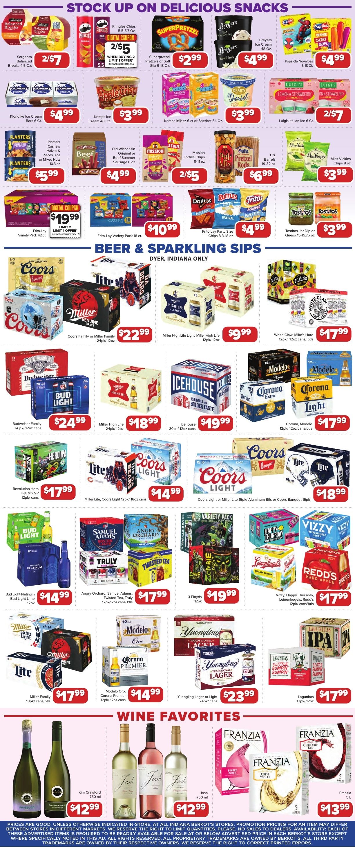 Berkot's Super Foods (Dyer, IN) Weekly Ad September 3 - 9, 2026
