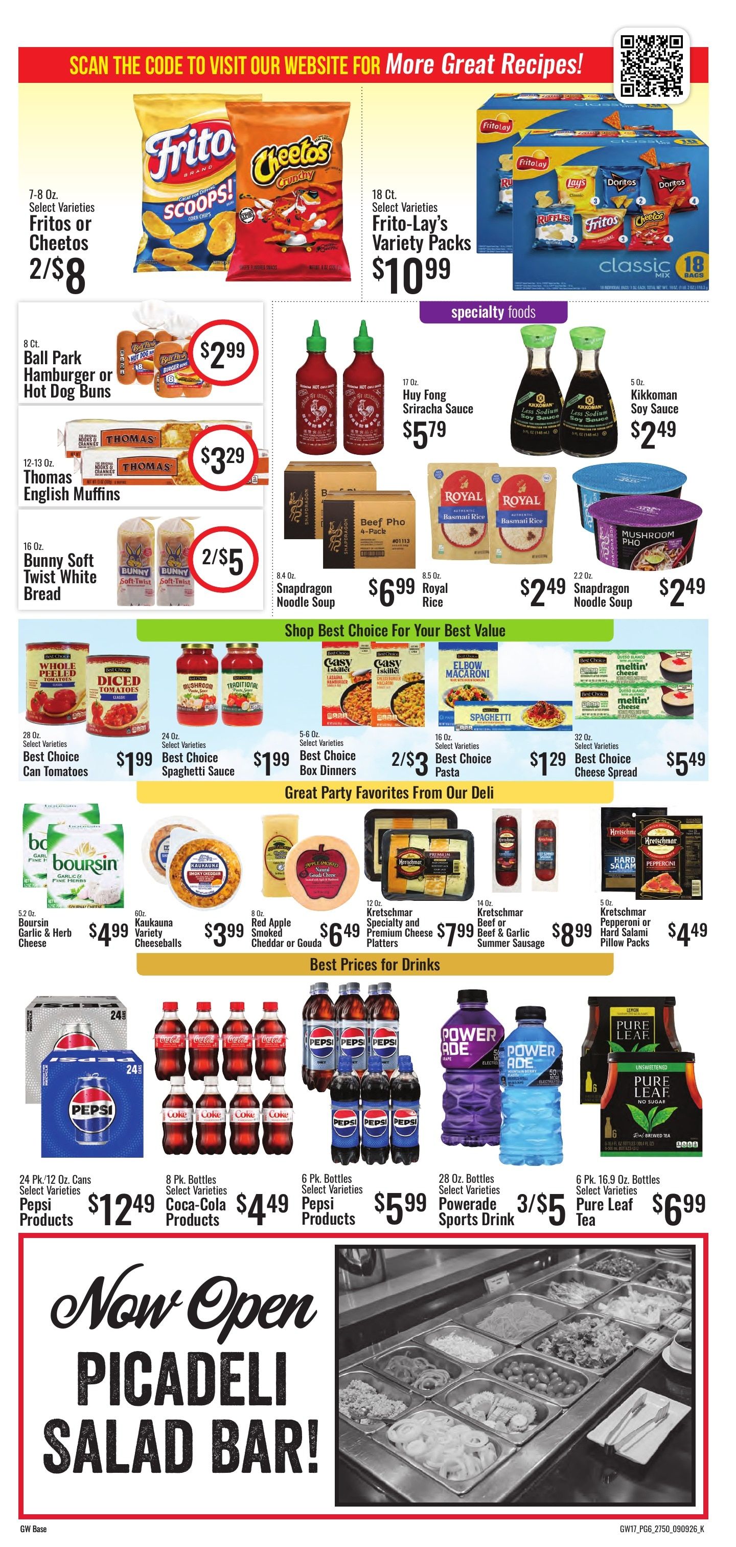 Sun Fest Market (Holiday Island, AR) Weekly Ad September 9 - 22, 2026