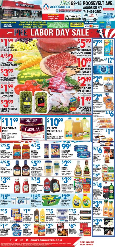 Associated Supermarkets (Astoria Area, NY) Weekly Ad August 28 - September 3, 2026