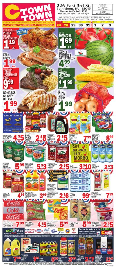 C Town (Hellertown Area, PA) Weekly Ad August 28 - September 3, 2026