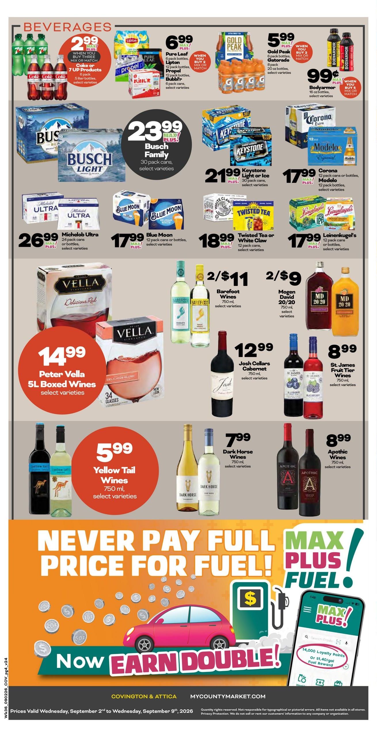 County Market Indexed (Covington Area, IN) Weekly Ad September 2 - 9, 2026