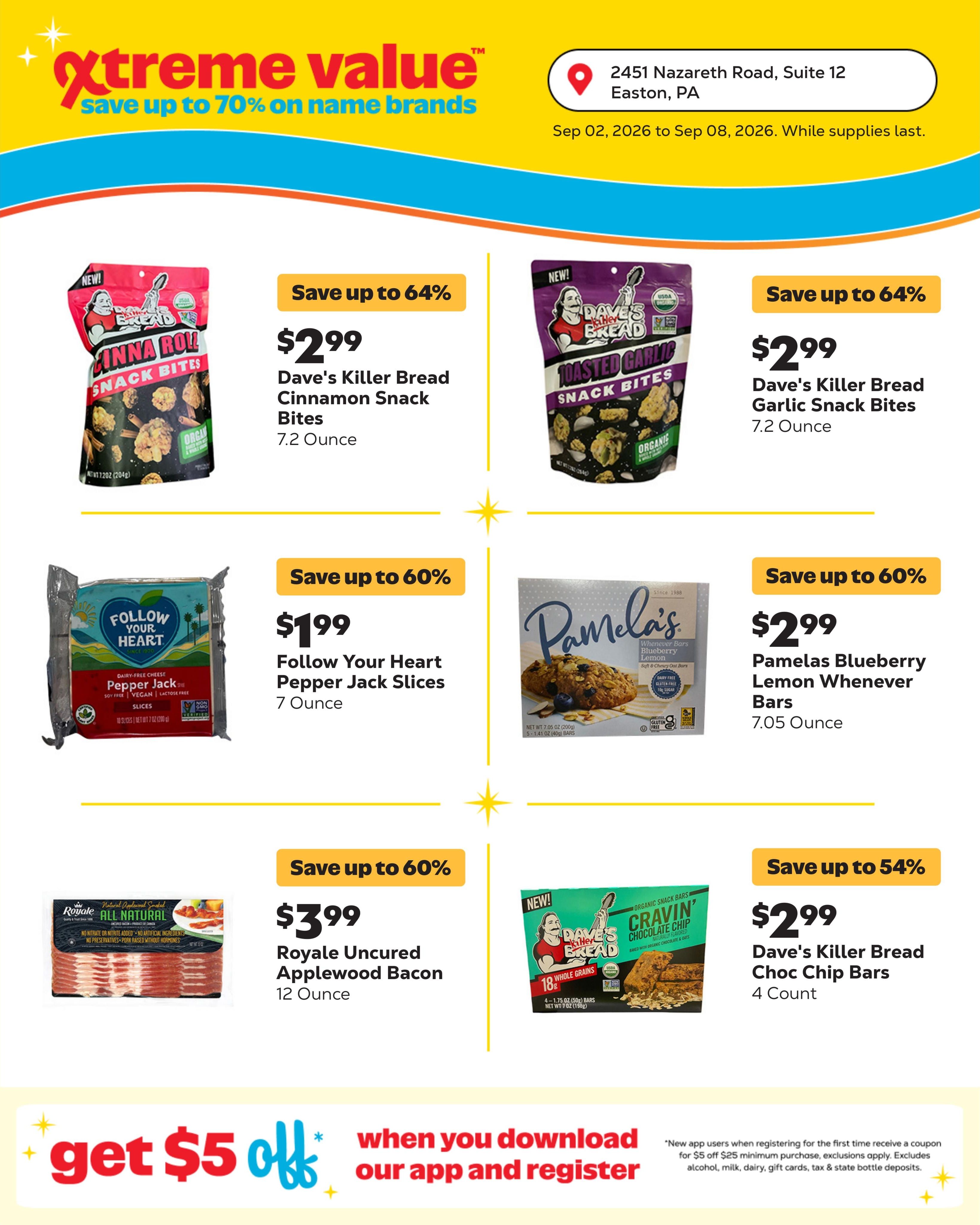Grocery Outlet (Easton Area, PA) Weekly Ad September 2 - 8, 2026