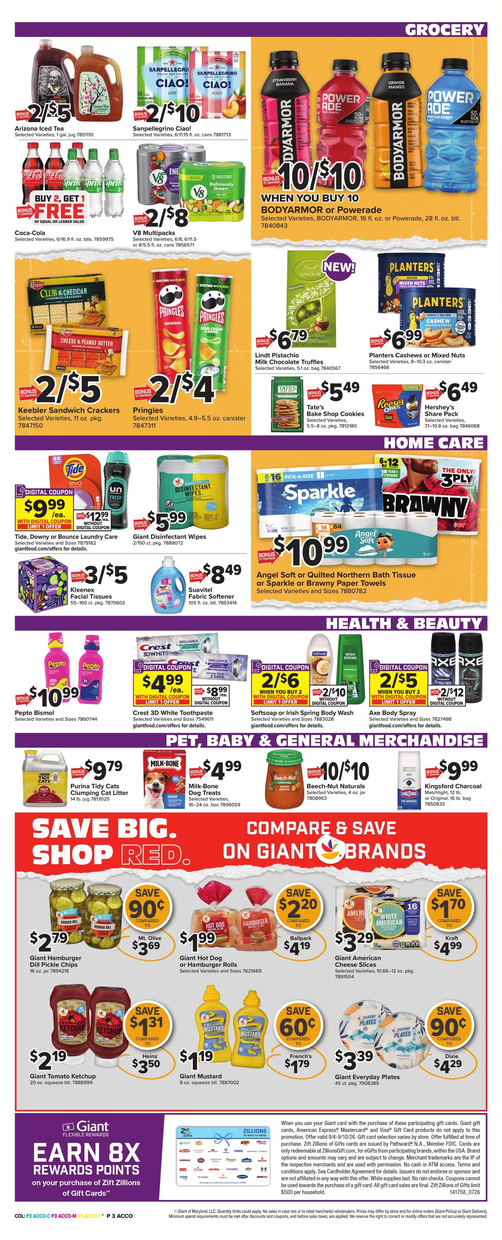 Giant Food (Afton Area, VA) Weekly Ad September 4 - 10, 2026