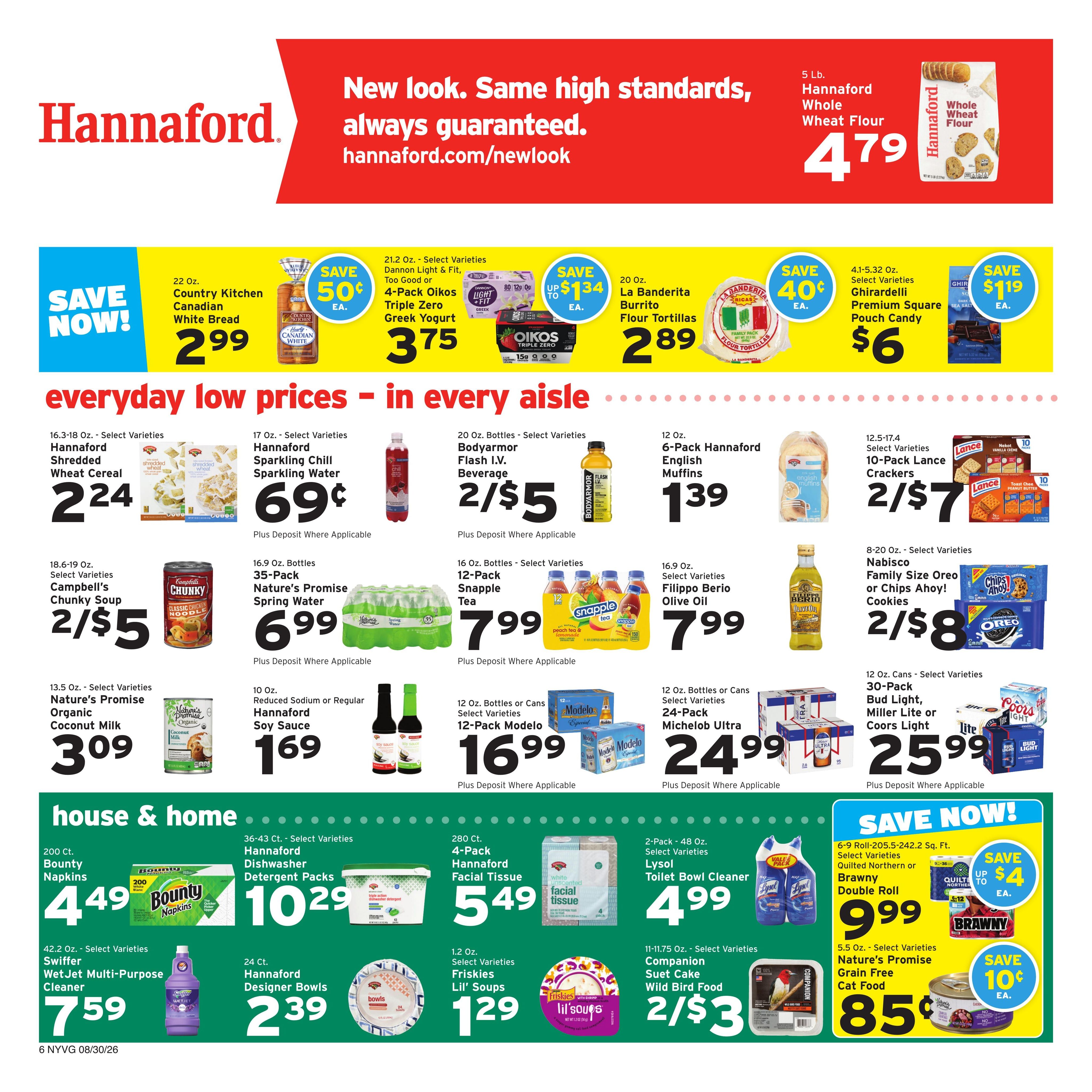 Hannaford (Hyde Park Area, NY) Week 36 Weekly Ad August 30 - September 5, 2026